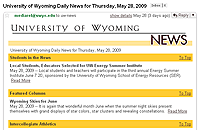 UWYO Email News Send